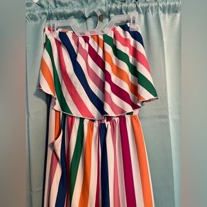Fab Rik Striped Jumpsuit